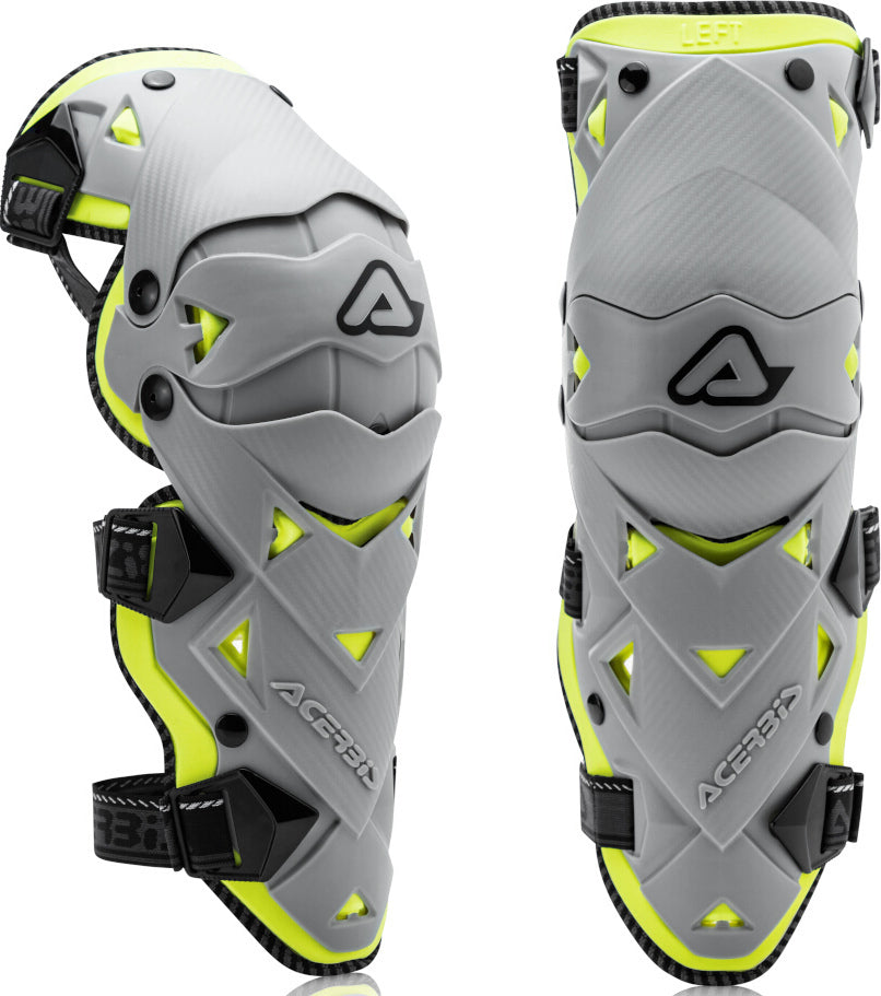 Joelheiras Acerbis Impact EVO 3.0 Cinza/Amarelo