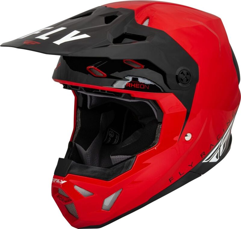Capacete FLY RACING Formula CP Rush - Vermelho/Preto/Branco