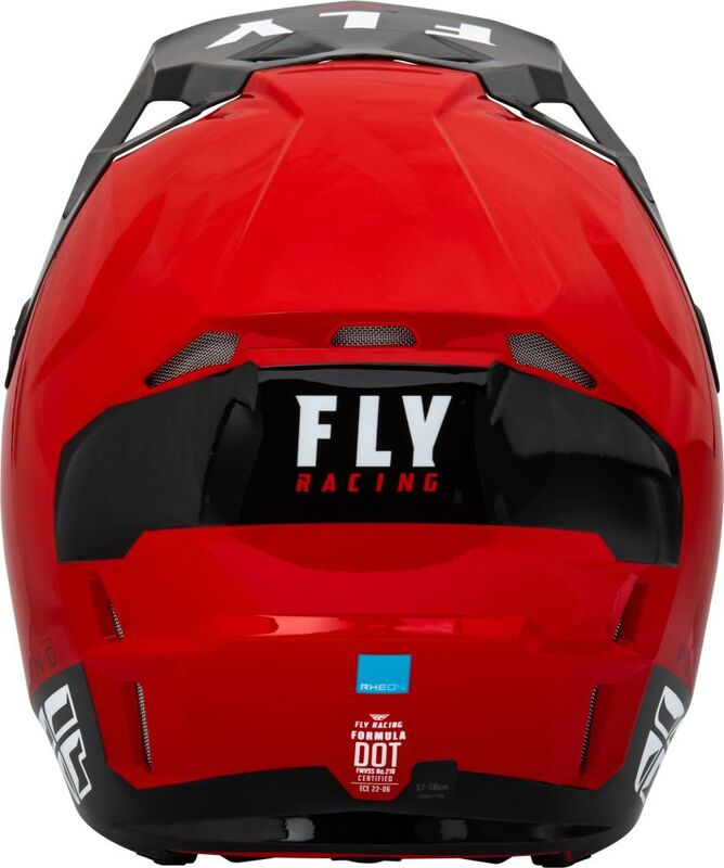 Capacete FLY RACING Formula CP Rush - Vermelho/Preto/Branco