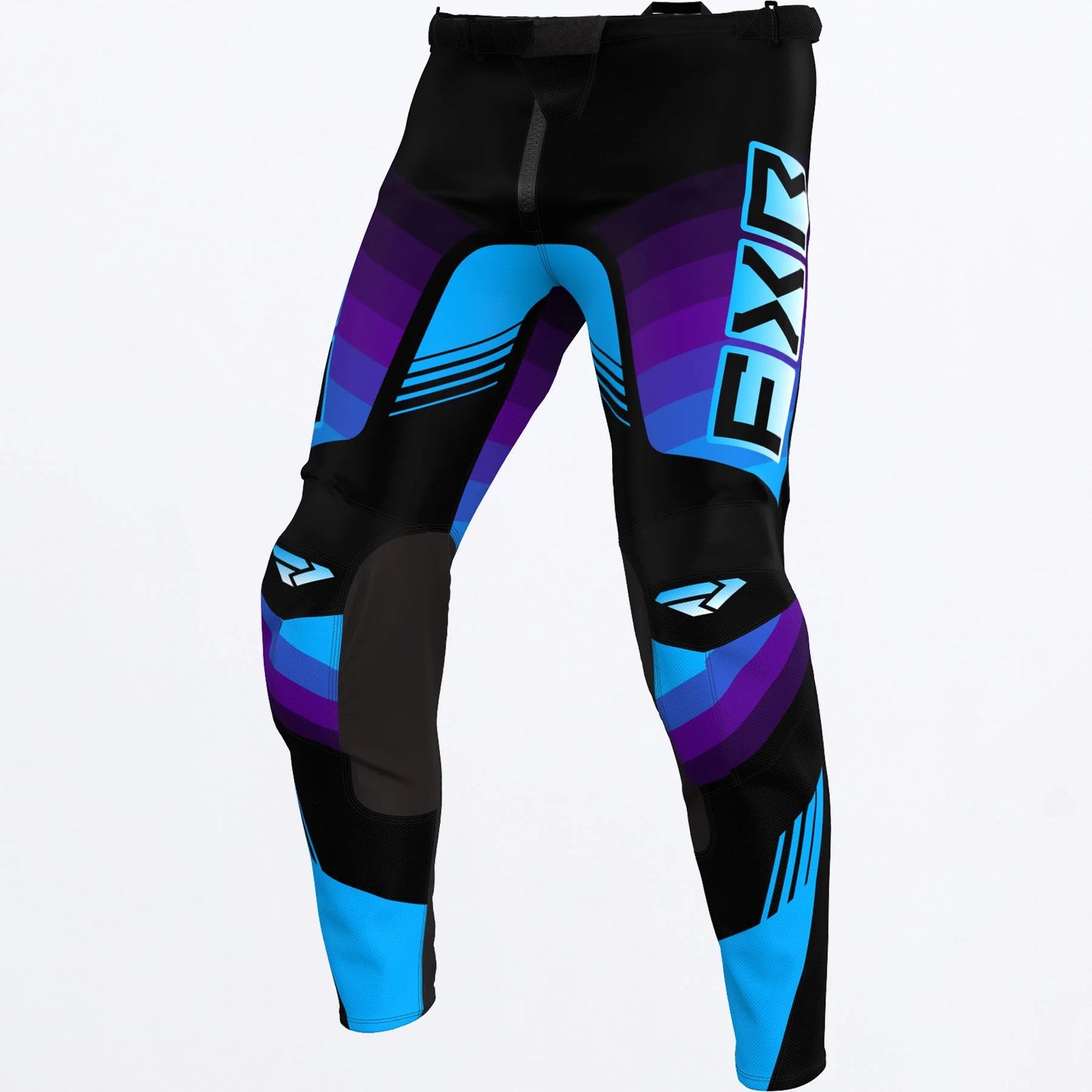 CALÇA FXR CLUTCH PRO 24 BLACK/PURPLE/BLUE
