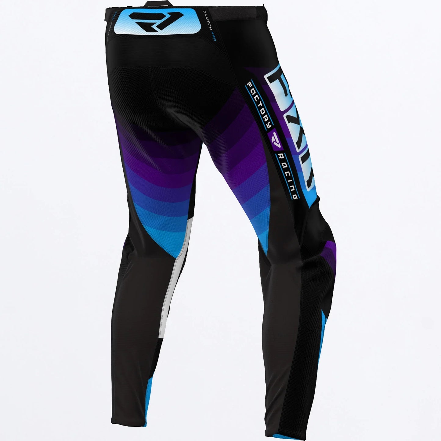 CALÇA FXR CLUTCH PRO 24 BLACK/PURPLE/BLUE