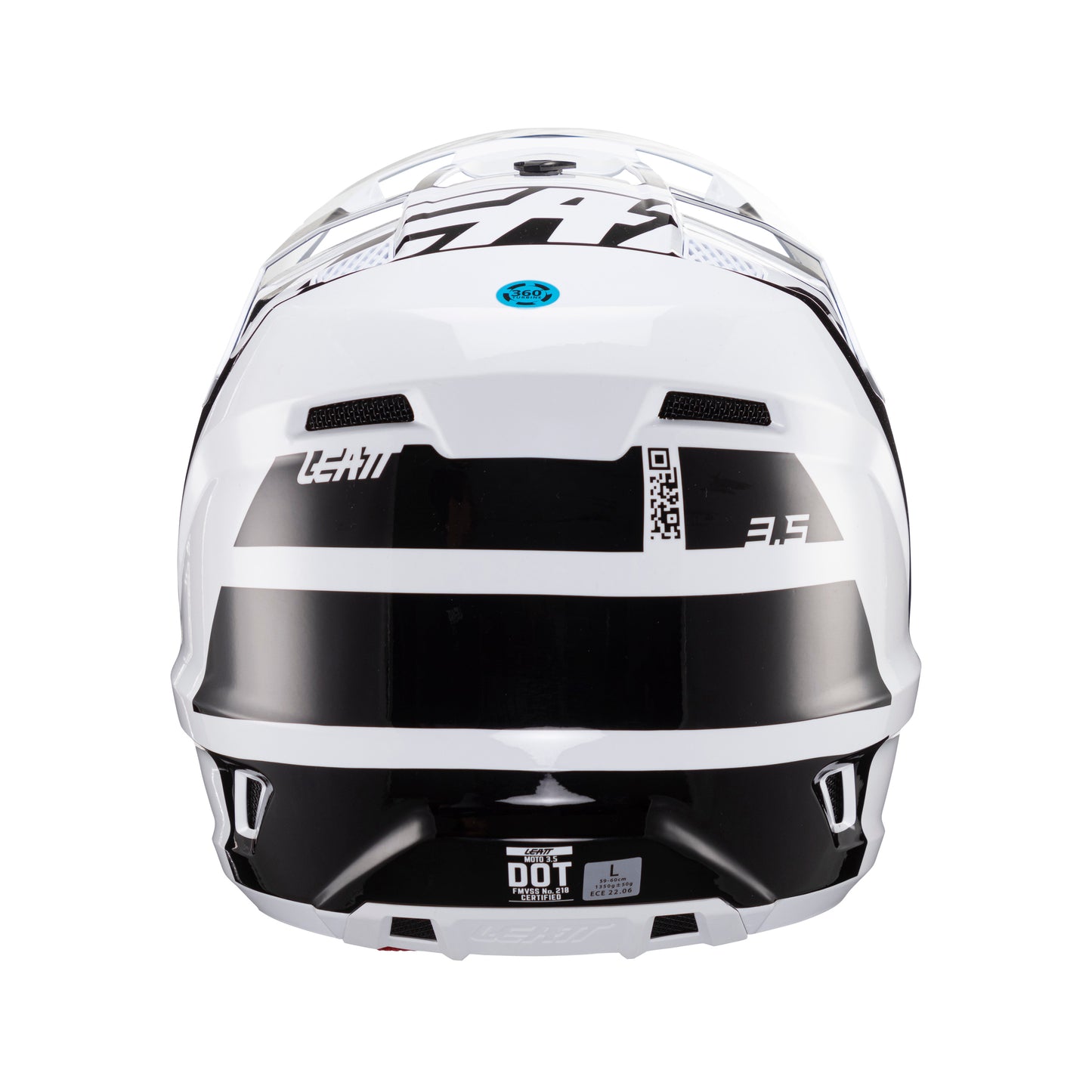 CAPACETE LEATT 3.5 V24 PRETO/BRANCO