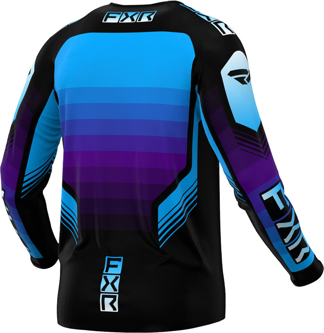 CAMISOLA FXR CLUTCH PRO 24 BLACK/PURPLE/BLUE