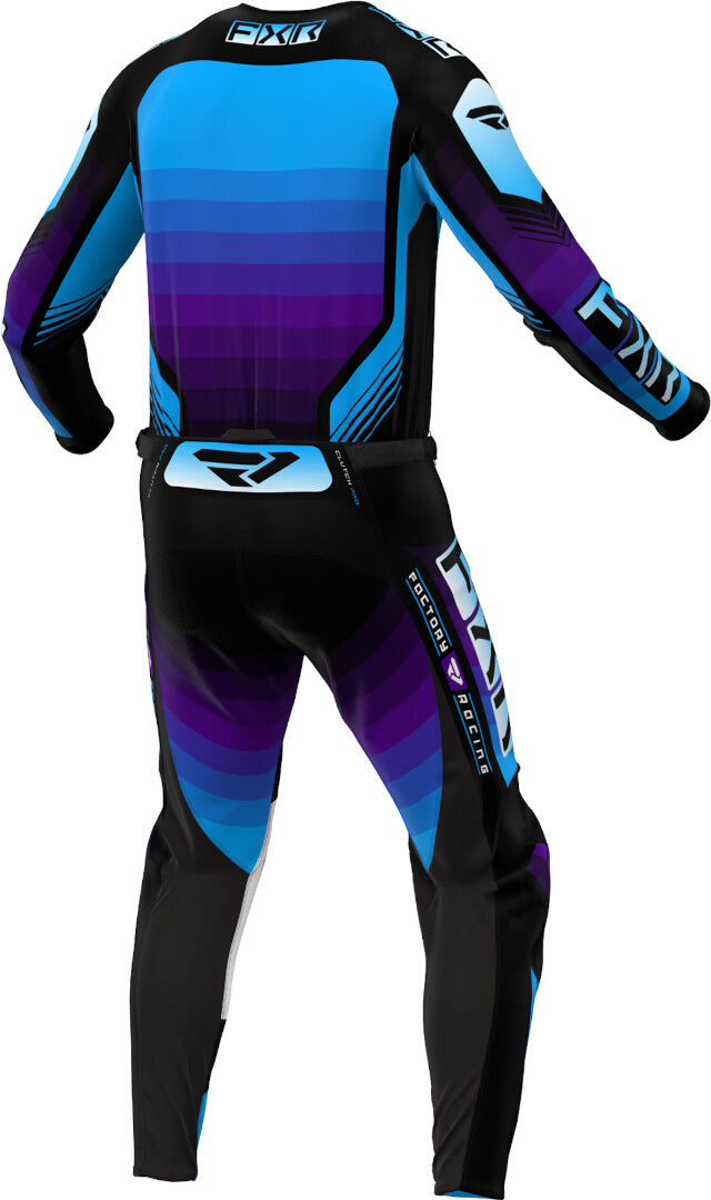 CALÇA FXR CLUTCH PRO 24 BLACK/PURPLE/BLUE