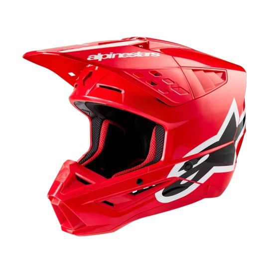 Alpinestar Capacete S-M5 Corp (ECE22.06) Vermelho Brilhante