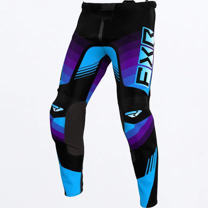 CALÇA FXR CLUTCH PRO 24 BLACK/PURPLE/BLUE