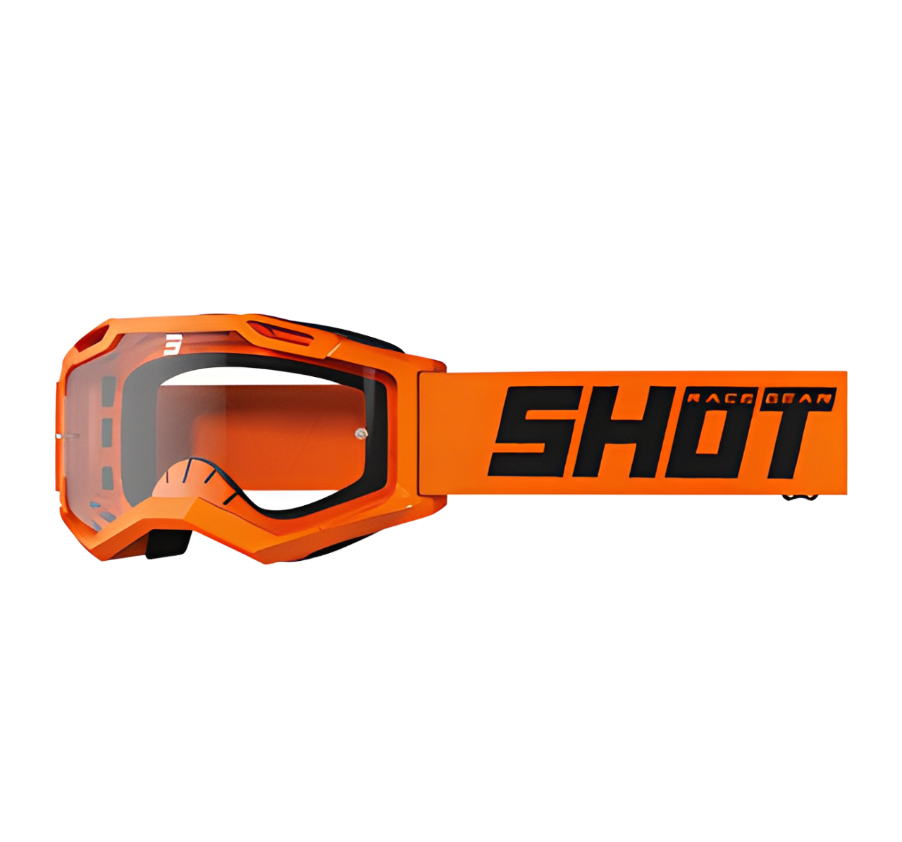 Oculos Assault 2.0 Solid Laranja Neon Brilho Shot