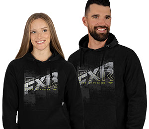 Hoodie FXR Broadcast Po Blk/Hvs