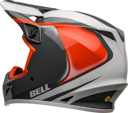 Capacete BELL MX-9 MIPS - Dart Gloss - Charcoal/Laranja