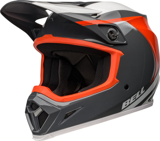 Capacete BELL MX-9 MIPS - Dart Gloss - Charcoal/Laranja