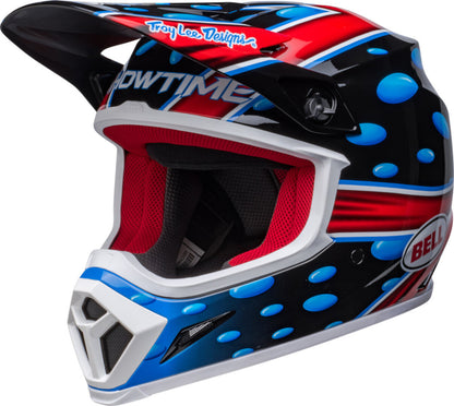 Capacete BELL MX-9 MIPS - McGrath Showtime 23 - Preto brilhante/Vermelho