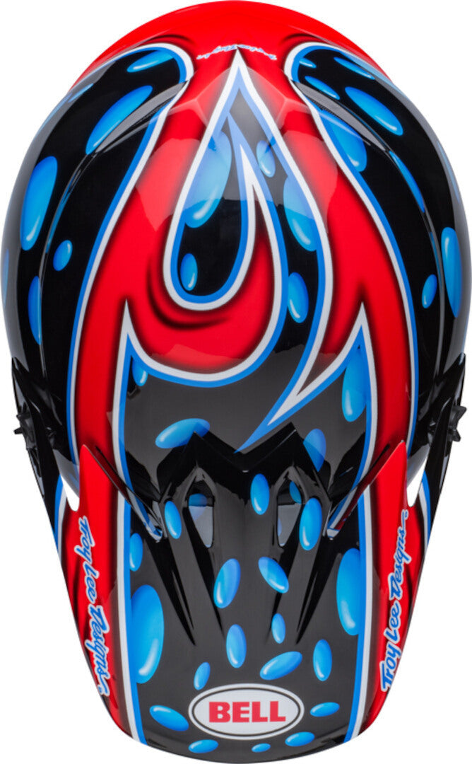 Capacete BELL MX-9 MIPS - McGrath Showtime 23 - Preto brilhante/Vermelho