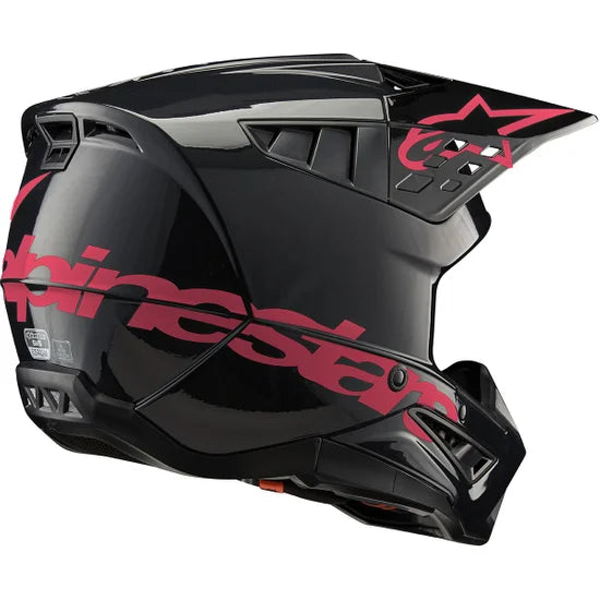 Capacete Alpinestars S-M5 Corp Preto / Rosa Brilhante